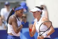 Coco Gauff and Jessica Pegula at the Paris Olympics 2024. (Photo: Getty)
